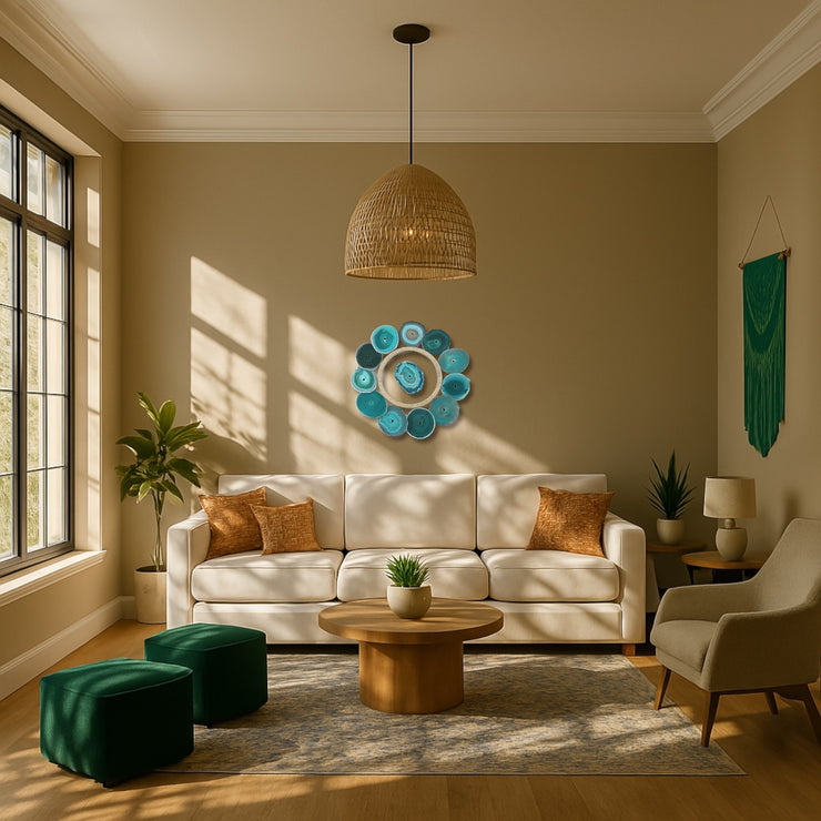 Laguna Glow Agate Wall Art Set – 13 Piece | DIY Installation
