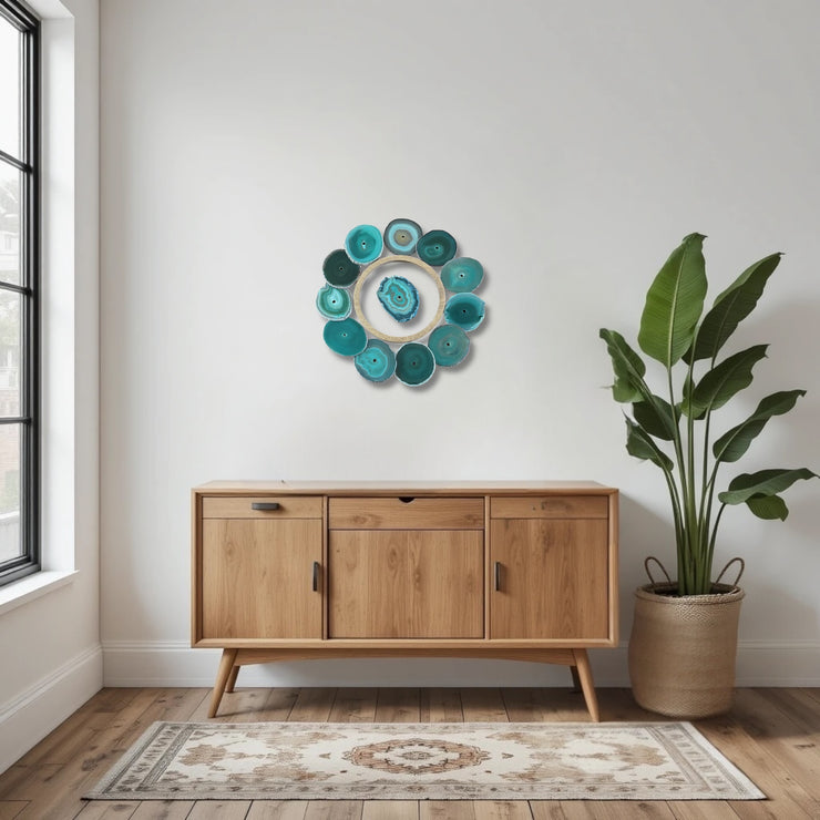 Laguna Glow Agate Wall Art Set – 13 Piece | DIY Installation