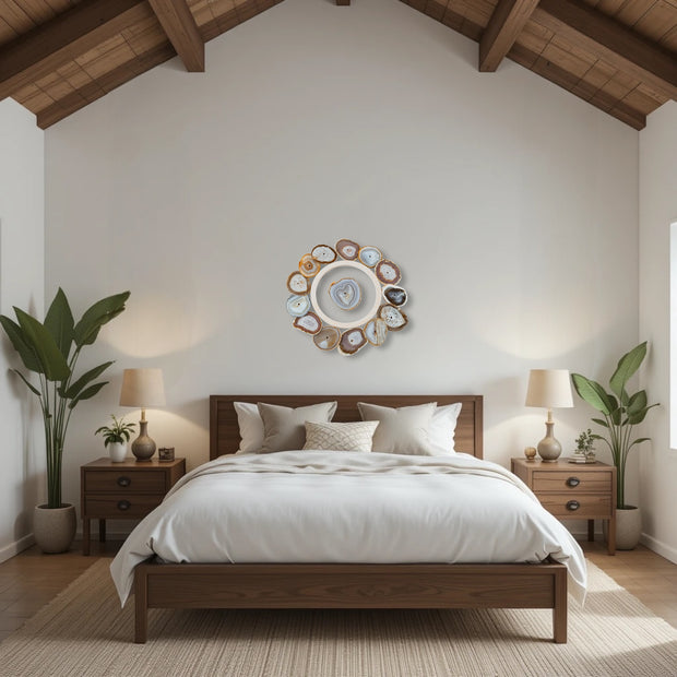 Driftwood Aura Agate Wall Art Set – 15 Piece | DIY Installation