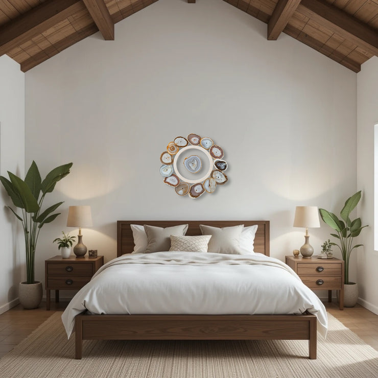 Driftwood Aura Agate Wall Art Set – 15 Piece | DIY Installation