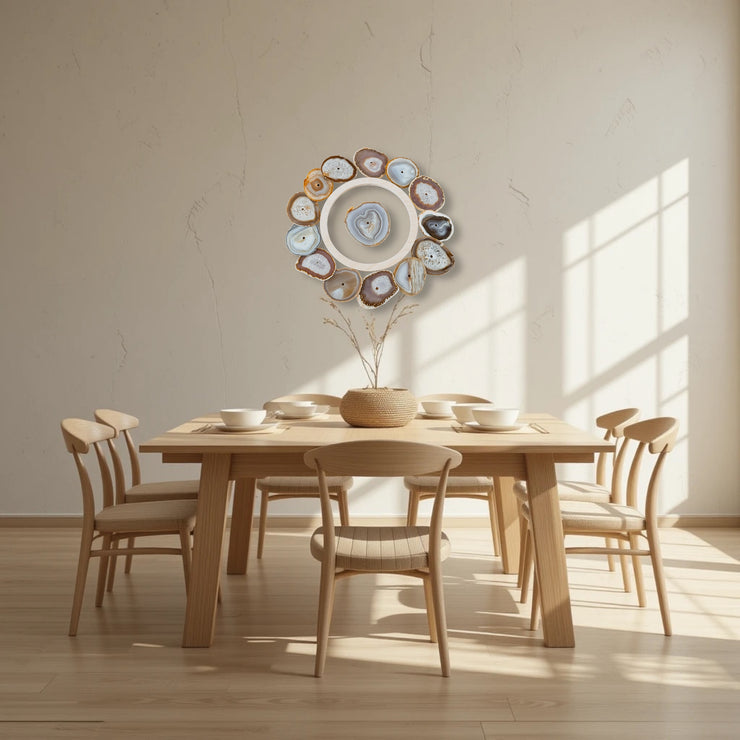Driftwood Aura Agate Wall Art Set – 15 Piece | DIY Installation