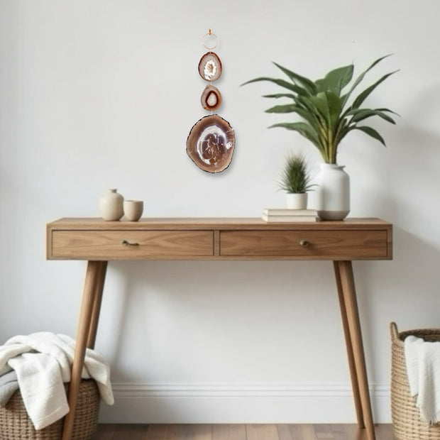 Luna Forma No. 3 – Minimalist Agate Wall Hanging