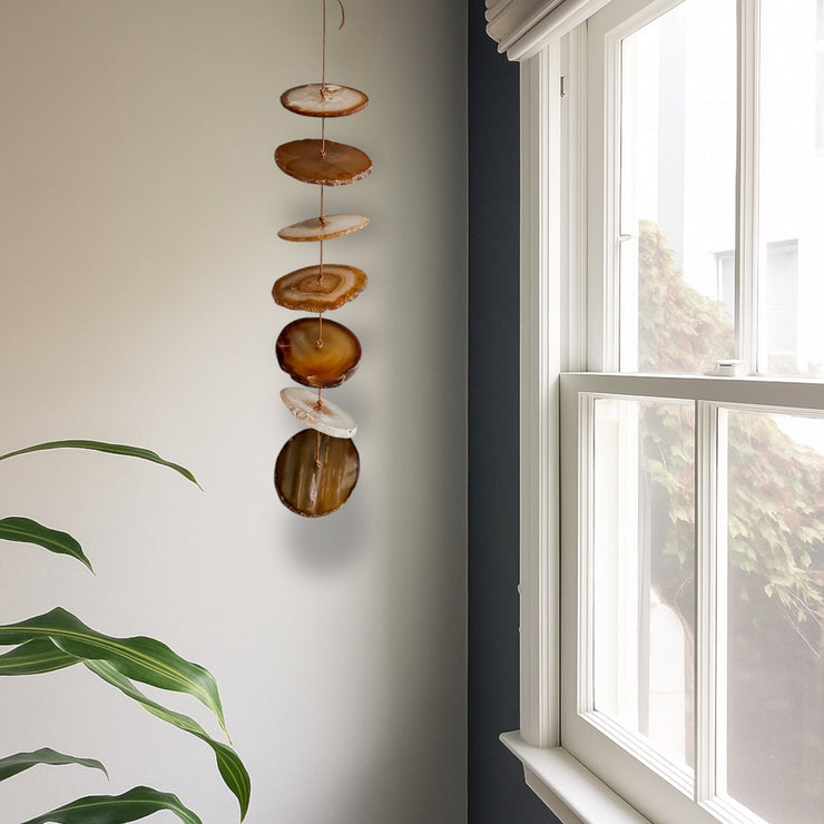Carmella No. 1 – Indoor Agate Slice Sculpture for Wall or Ceiling