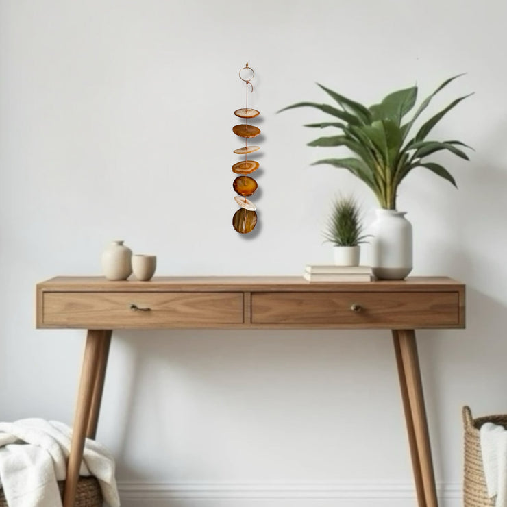 Carmella No. 1 – Indoor Agate Slice Sculpture for Wall or Ceiling