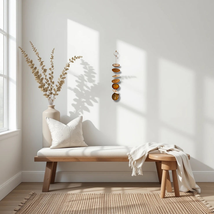 Carmella No. 1 – Indoor Agate Slice Sculpture for Wall or Ceiling