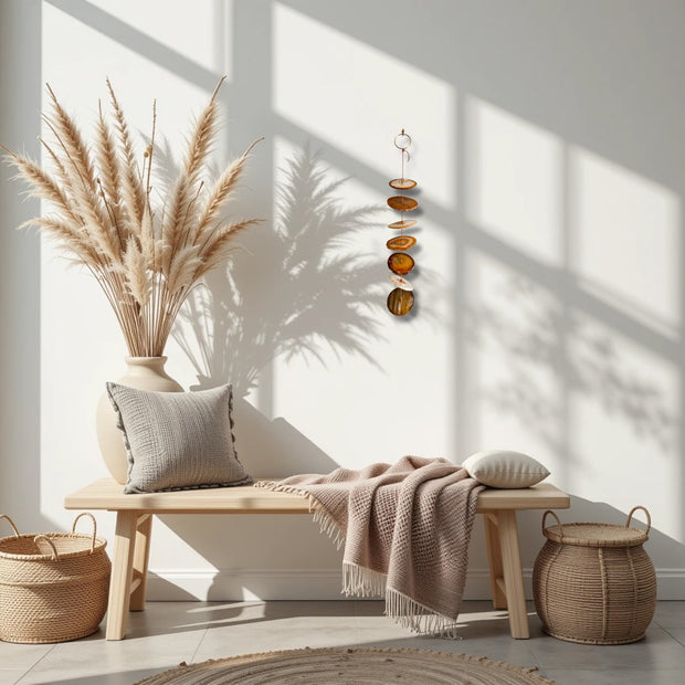 Carmella No. 1 – Indoor Agate Slice Sculpture for Wall or Ceiling