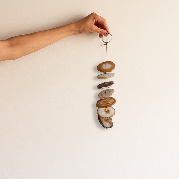 Carmella No. 2 – Indoor Agate Slice Sculpture for Wall or Ceiling