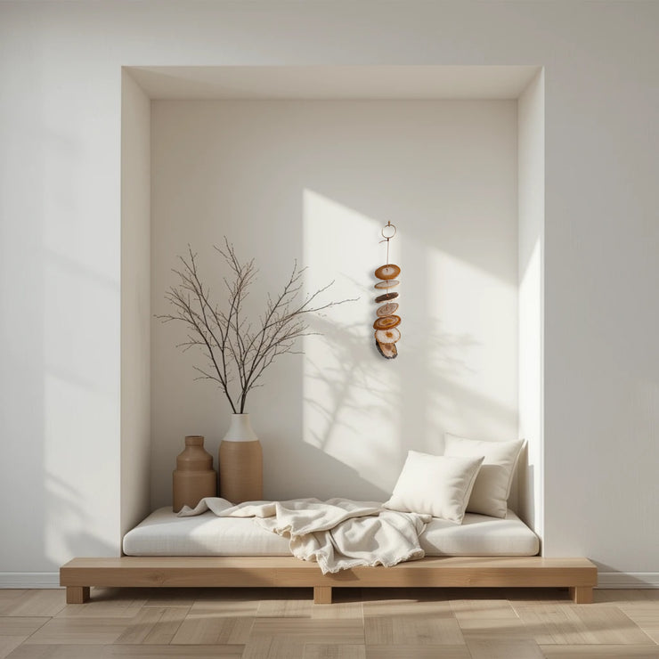 Carmella No. 2 – Indoor Agate Slice Sculpture for Wall or Ceiling