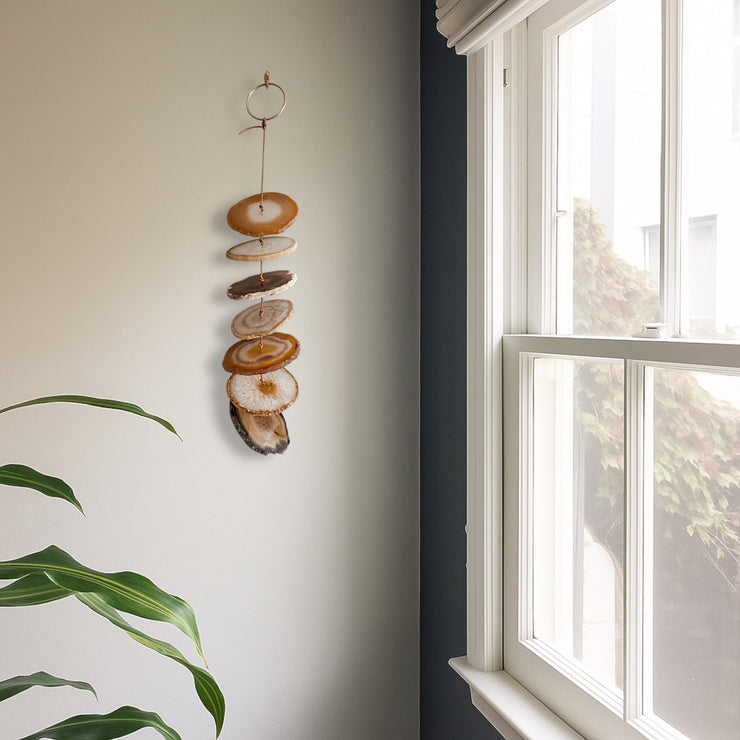 Carmella No. 2 – Indoor Agate Slice Sculpture for Wall or Ceiling