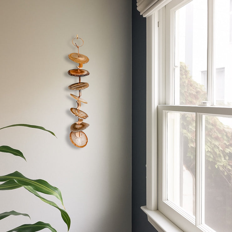Carmella No. 3 – Indoor Agate Slice Sculpture for Wall or Ceiling