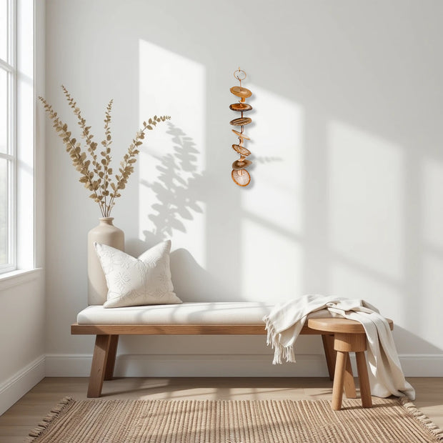 Carmella No. 3 – Indoor Agate Slice Sculpture for Wall or Ceiling