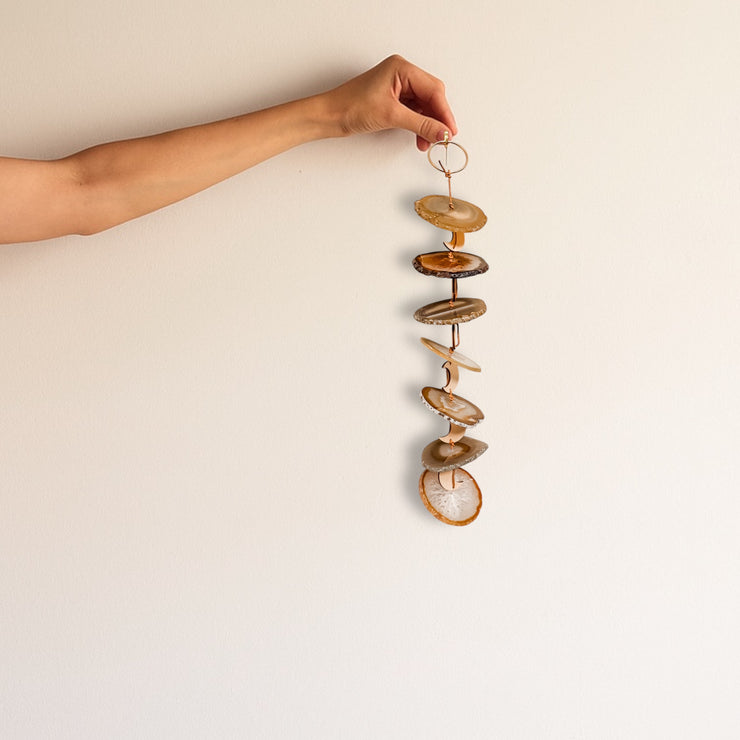 Carmella No. 3 – Indoor Agate Slice Sculpture for Wall or Ceiling