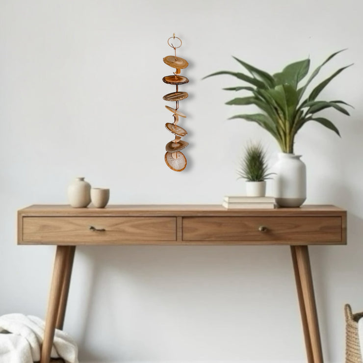 Carmella No. 3 – Indoor Agate Slice Sculpture for Wall or Ceiling
