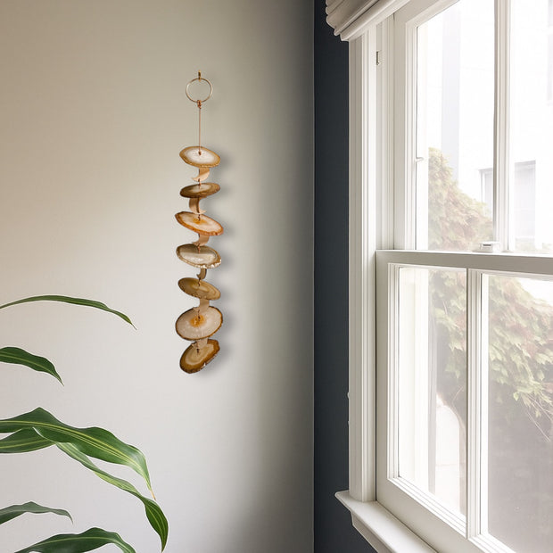 Carmella No. 4 – Indoor Agate Slice Sculpture for Wall or Ceiling