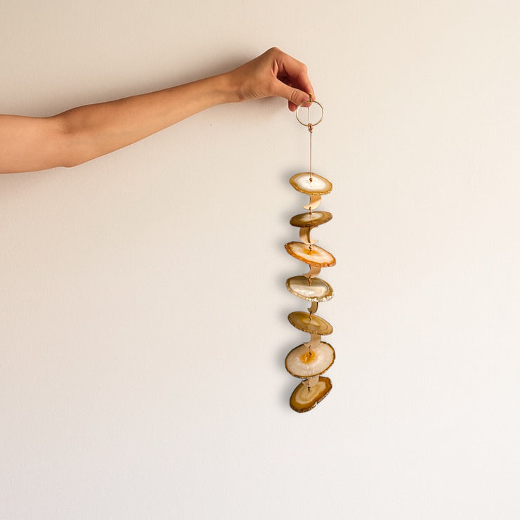 Carmella No. 4 – Indoor Agate Slice Sculpture for Wall or Ceiling
