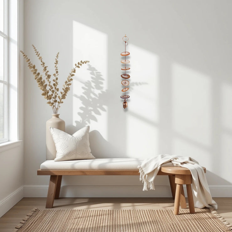 Carmella No. 5 – Indoor Agate Slice Sculpture for Wall or Ceiling