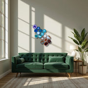 Chakra Harmony Agate Wall Art Set – 16 Slice | DIY Installation No. 2