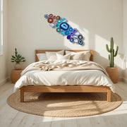 Aurora Drift – 24-Piece Agate Wall Art Set | DIY Installation