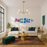 Celestial Flow – 23-Piece Agate Wall Art Set | DIY Installation