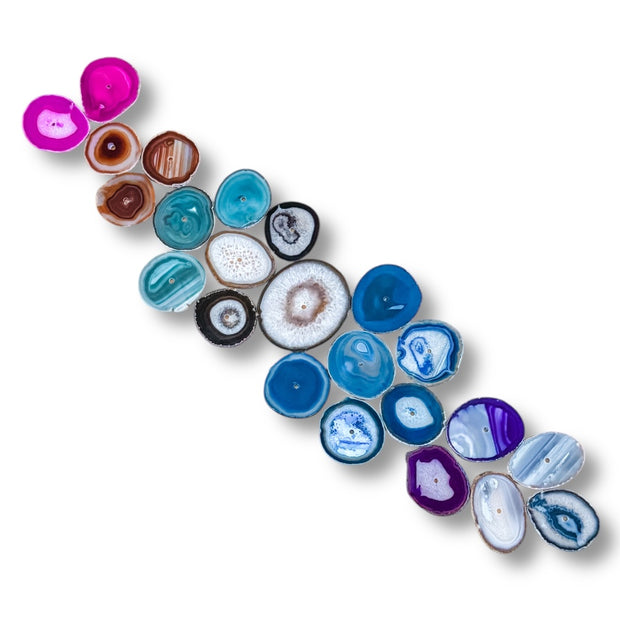 Celestial Flow – 23-Piece Agate Wall Art Set | DIY Installation