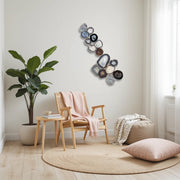 Umber Drift Agate Wall Art Set – 15 Piece | DIY Installation No. 2
