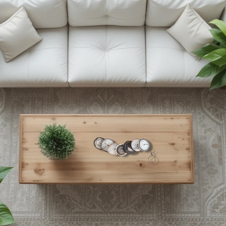 Gray Agate Hanging for Wall or Ceiling - Charcoal Design