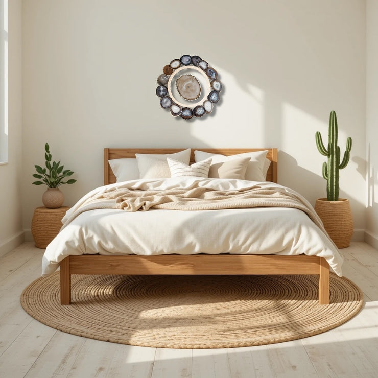 Ember Driftwood Agate Wall Art Set – 17 Piece | DIY Installation