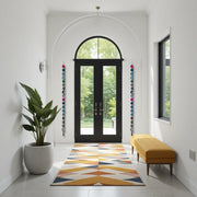 Chroma Line – 18 Slice Custom Colors Agate Garland | Vertical Hanging Statement Piece