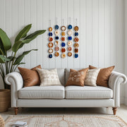 Desert Flame Agate Garland – Handcrafted Boho Wall Hanging (Single or Set)