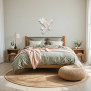 Blush Terra – 16-Piece Rose Quartz Wall Art Set