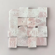 Blush Terra – 16-Piece Rose Quartz Wall Art Set