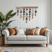 Southwest Boho Uma Agate Wall Hanging (36 Inch) – Handcrafted Boho Wall Décor