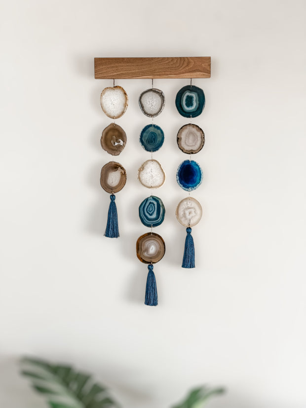 Blue Umber Uma Wall Hanging – 12 Inch | Handcrafted Boho Wall Hanging | No. 1