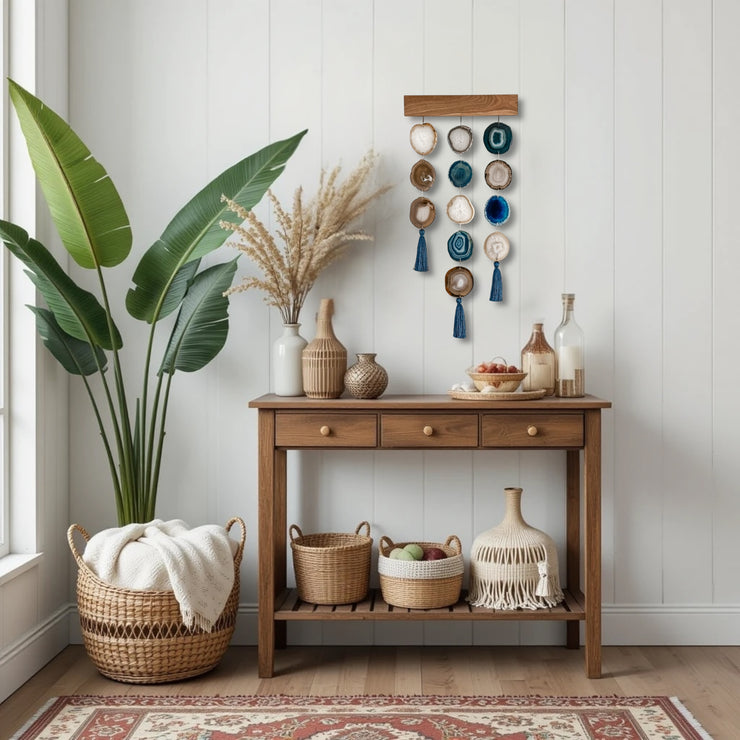 Blue Umber Uma Wall Hanging – 12 Inch | Handcrafted Boho Wall Hanging | No. 1
