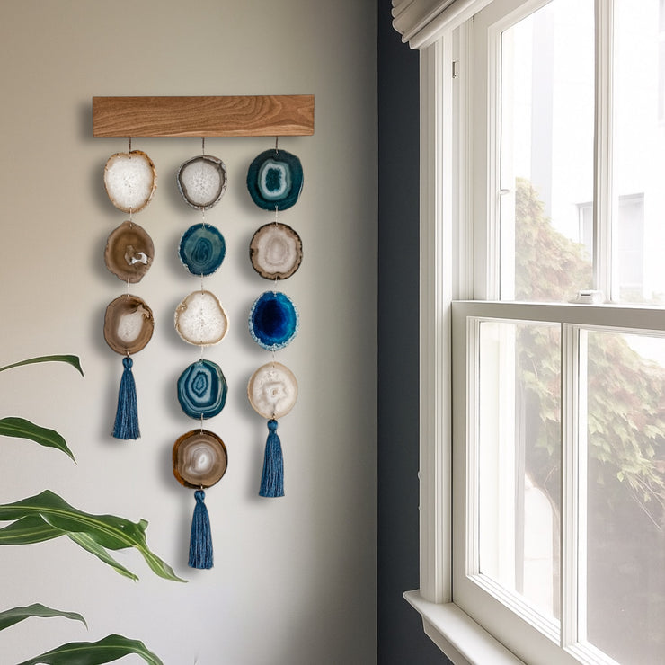Blue Umber Uma Wall Hanging – 12 Inch | Handcrafted Boho Wall Hanging | No. 1
