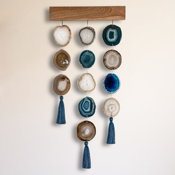 Blue Umber Uma Wall Hanging – 12 Inch | Handcrafted Boho Wall Hanging | No. 1