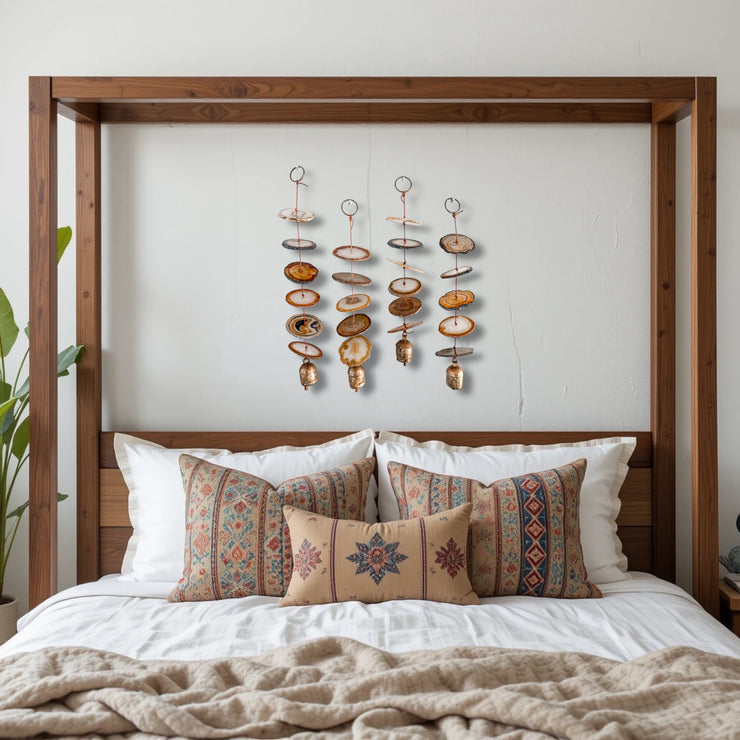 Natural Agate Hanging for Wall or Ceiling - Carmella Design