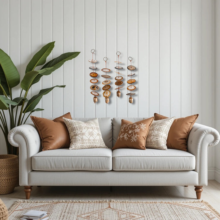 Natural Agate Hanging for Wall or Ceiling - Carmella Design