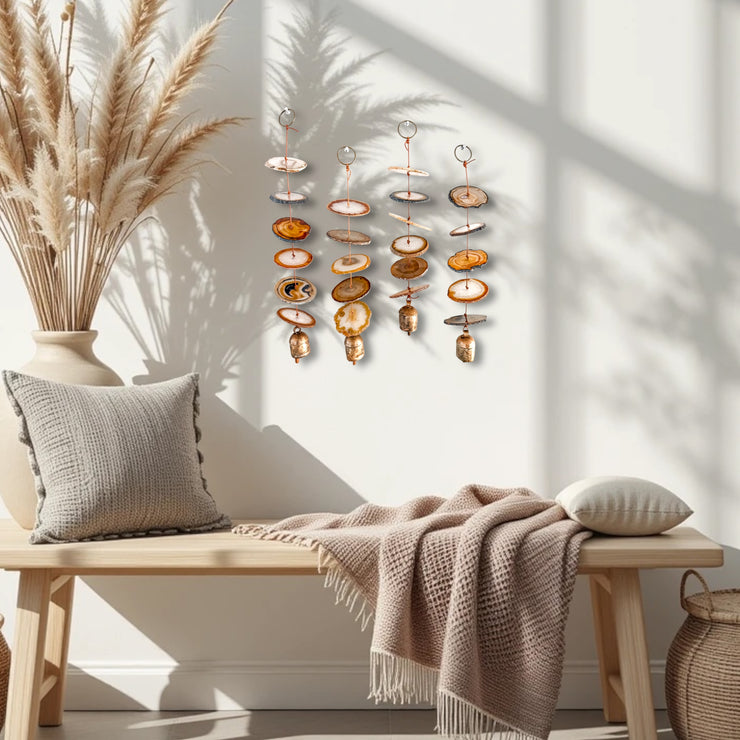 Natural Agate Hanging for Wall or Ceiling - Carmella Design