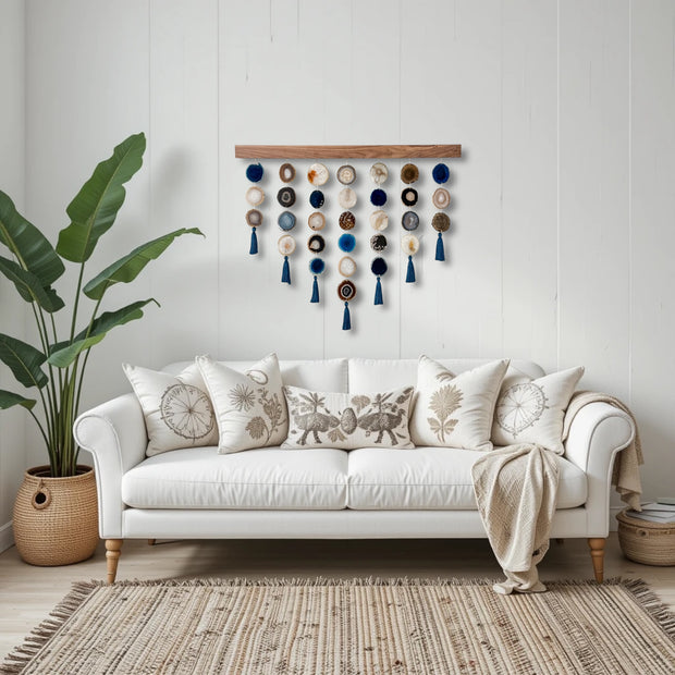 Custom Uma Agate Wall Hanging – Boho Crystal Wall Art You Design