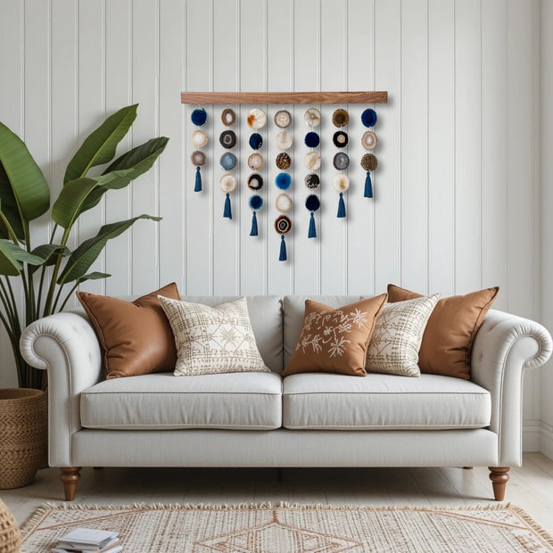 Sapphire Sol Uma Agate Wall Hanging (36 Inch)