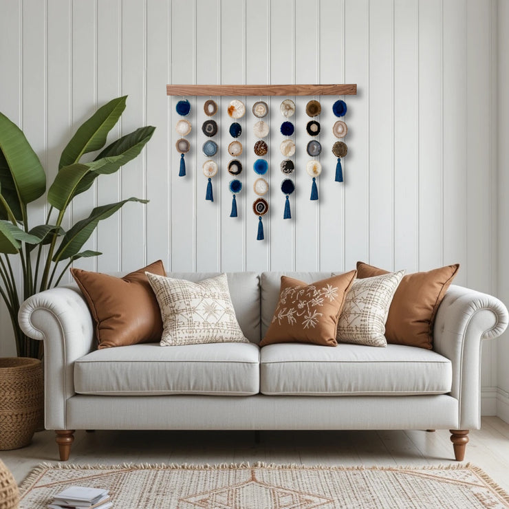 Sapphire Sol Uma Agate Wall Hanging (36 Inch)