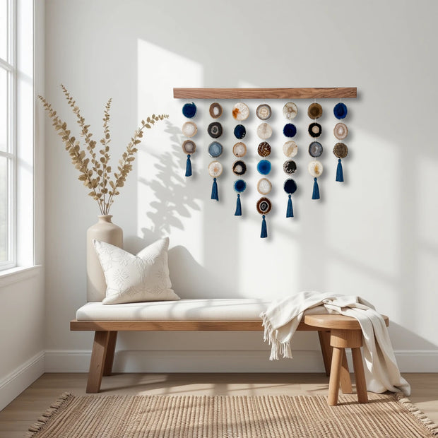 Sapphire Sol Uma Agate Wall Hanging (36 Inch)