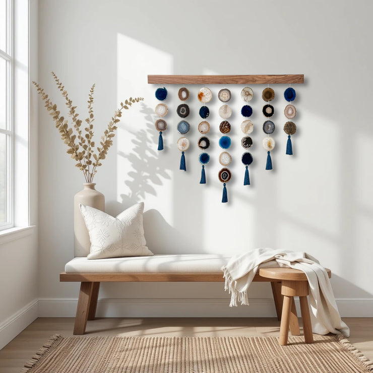 Sapphire Sol Uma Agate Wall Hanging (36 Inch)