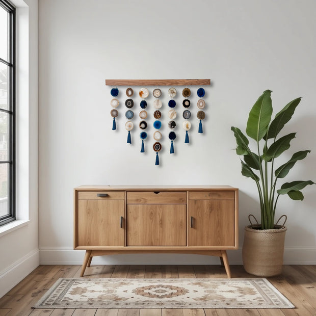 Sapphire Sol Uma Agate Wall Hanging (36 Inch)