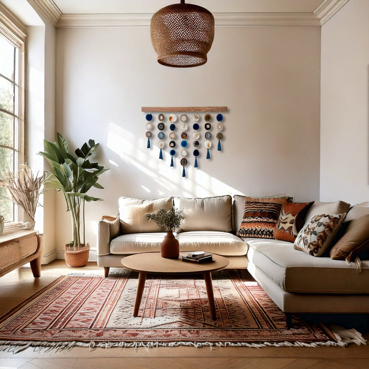 Sapphire Sol Uma Agate Wall Hanging (36 Inch)