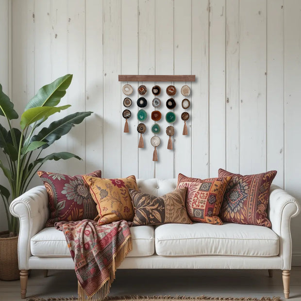 Southwest Boho Uma Wall Hanging – 24-Inch | Handcrafted Boho Wall Hanging | No. 1