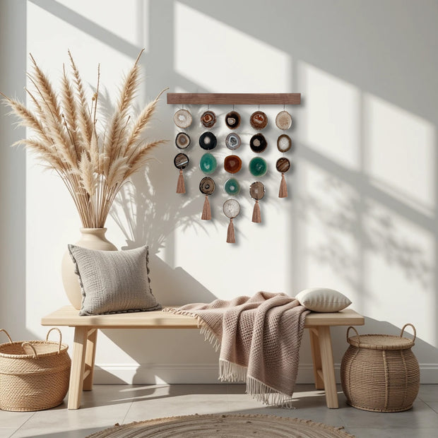 Southwest Boho Uma Wall Hanging – 24-Inch | Handcrafted Boho Wall Hanging | No. 1
