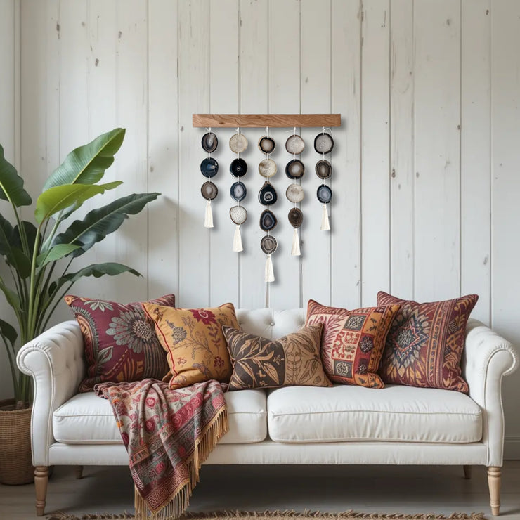 24-Inch Umber Uma Wall Hanging – Handcrafted Boho Wall Hanging | No. 4