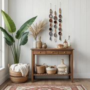 Natural, Gray & Cream Agate Garland – Moody Umber Boho Wall Hanging (Batch No. 3)